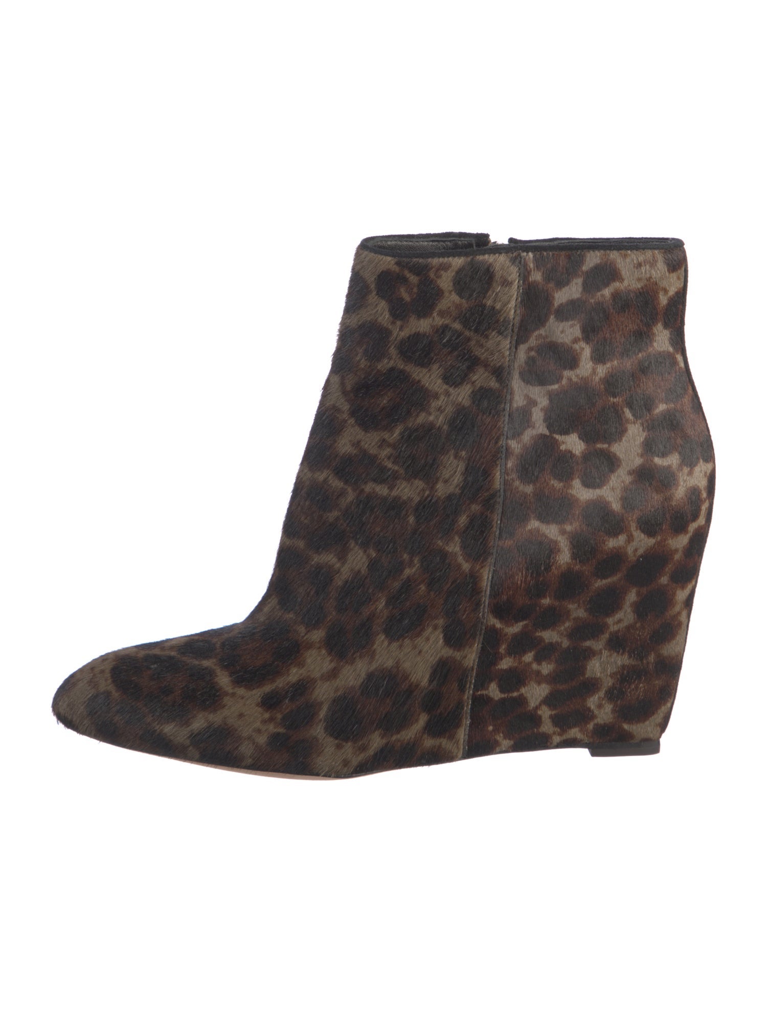 Brian Atwood Ponyhair Animal Print Boots