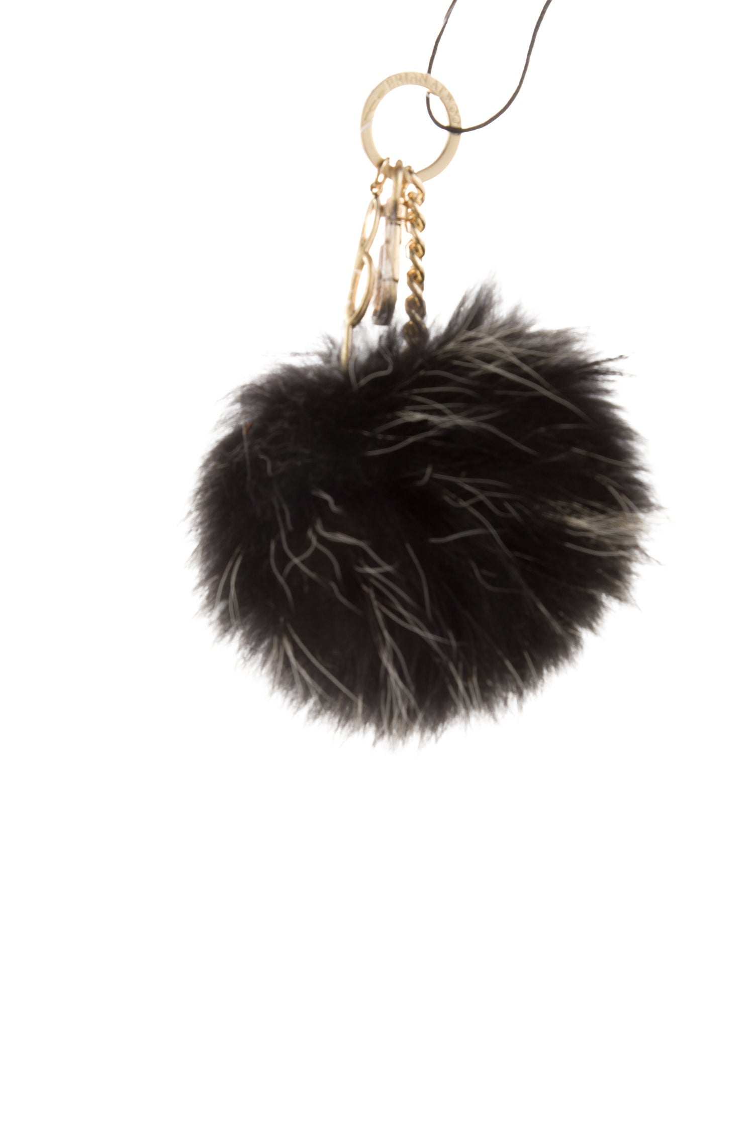 Brian Atwood Fur Pompom Keychain w/Tags