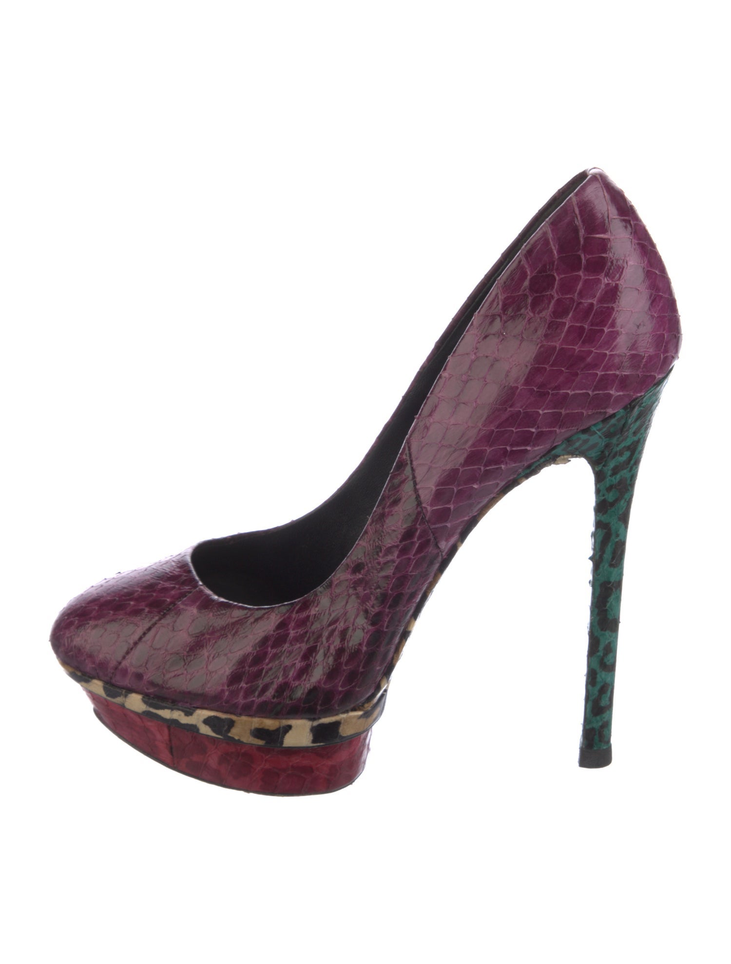 Brian Atwood Vintage Snakeskin Pumps