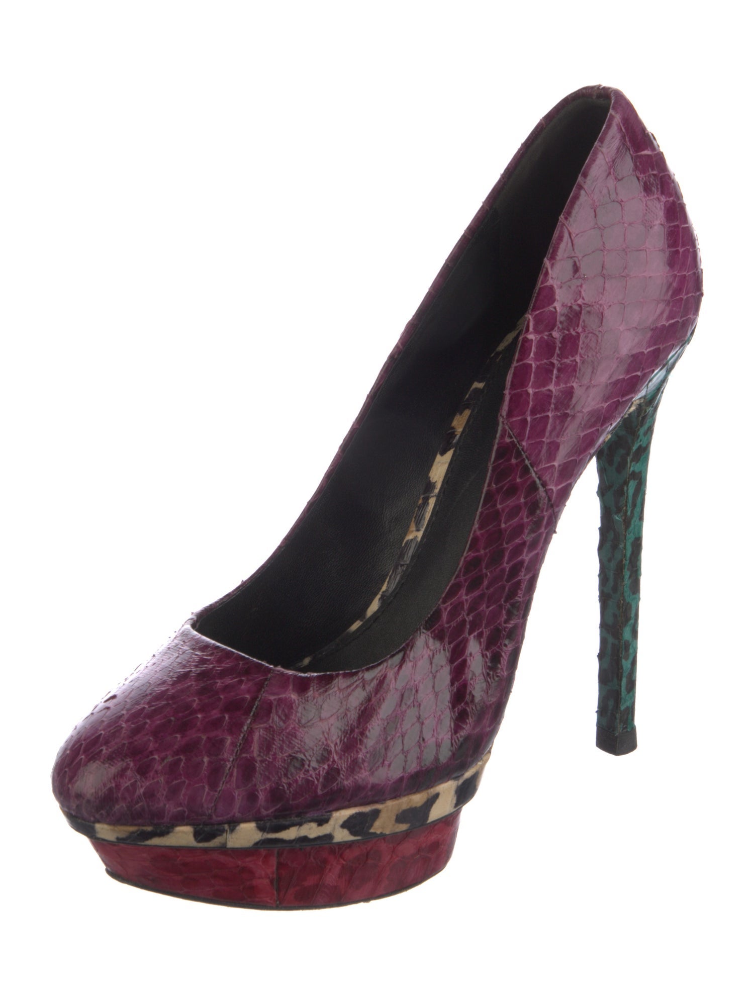 Brian Atwood Vintage Snakeskin Pumps