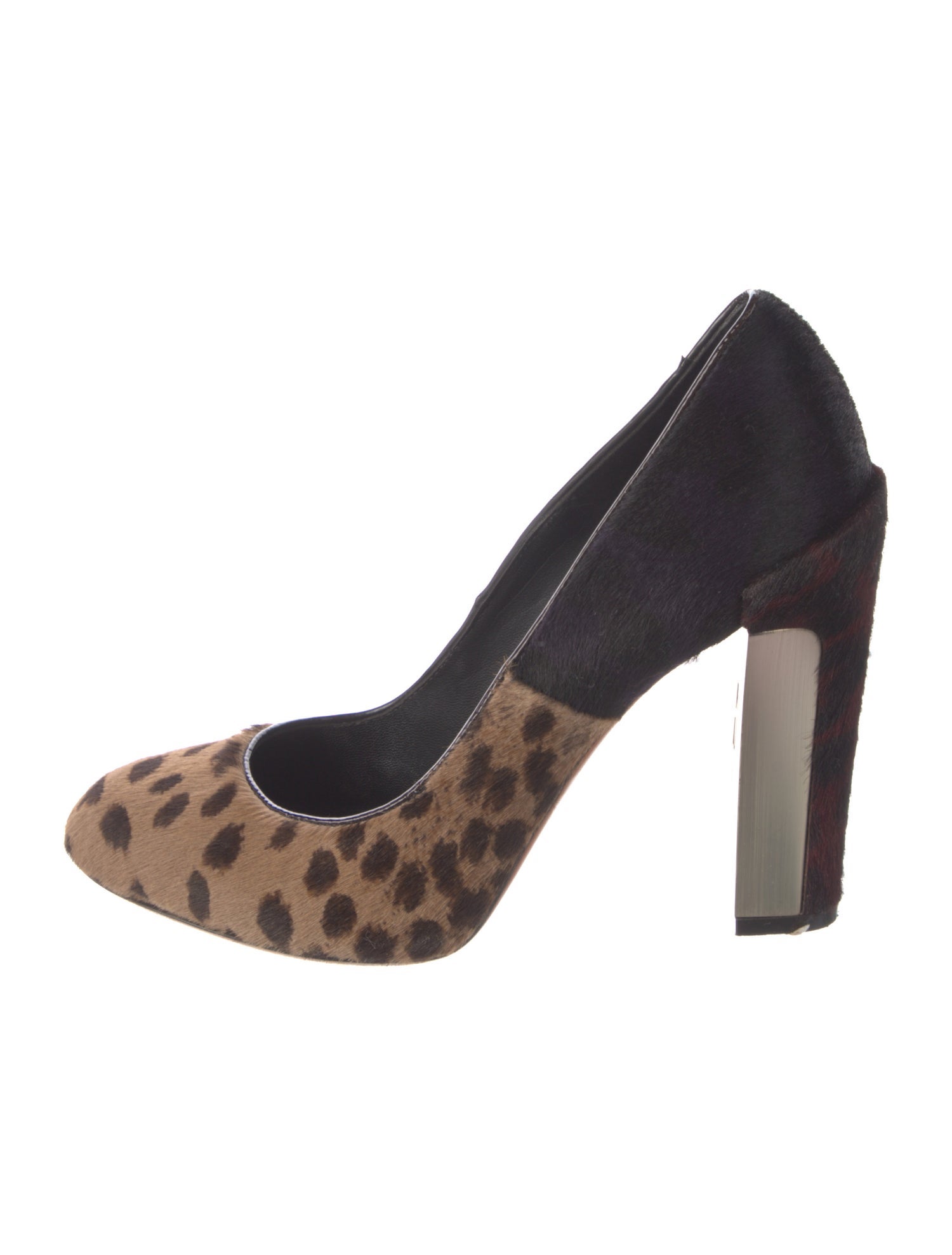 Brian Atwood Ponyhair Animal Print Pumps