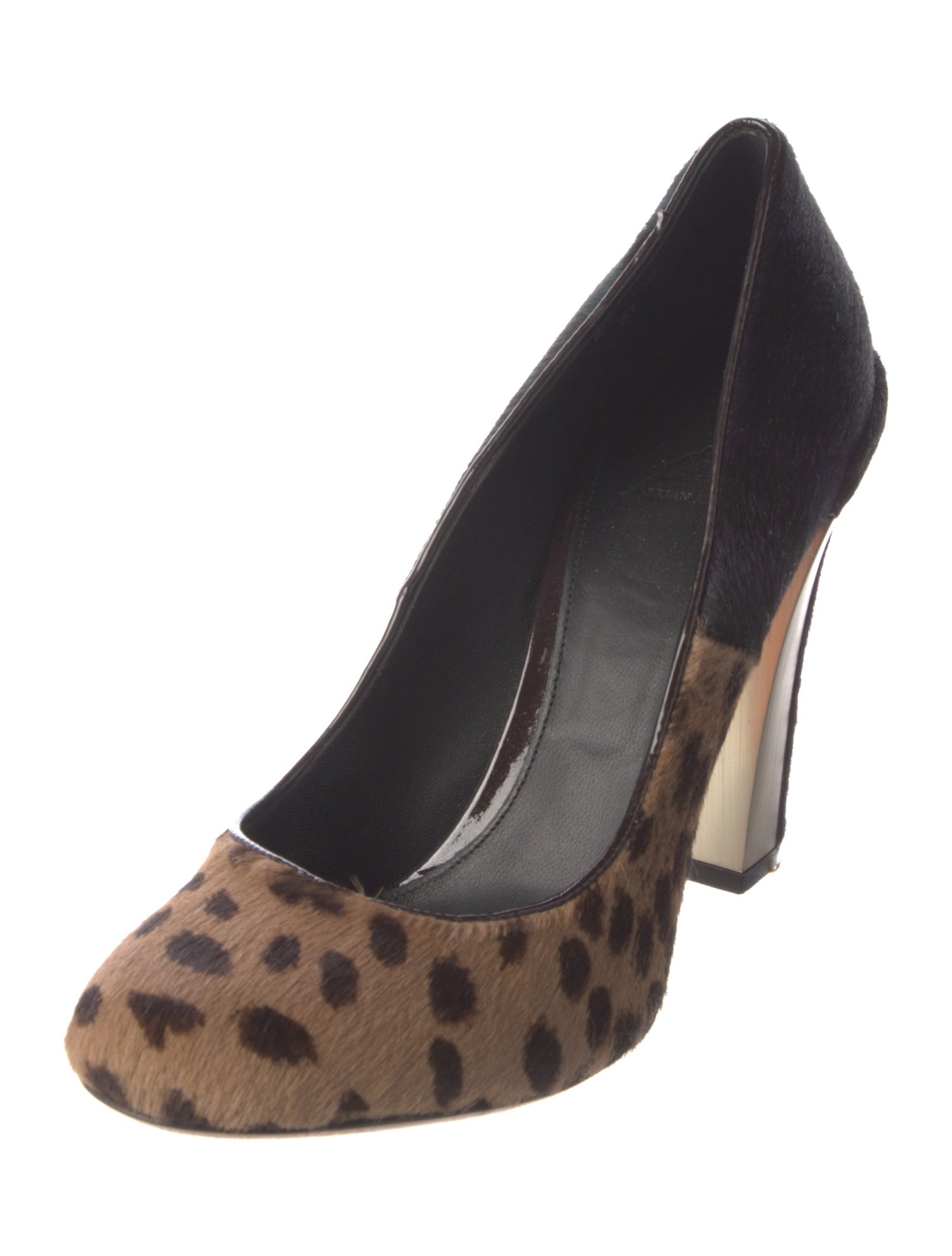 Brian Atwood Ponyhair Animal Print Pumps