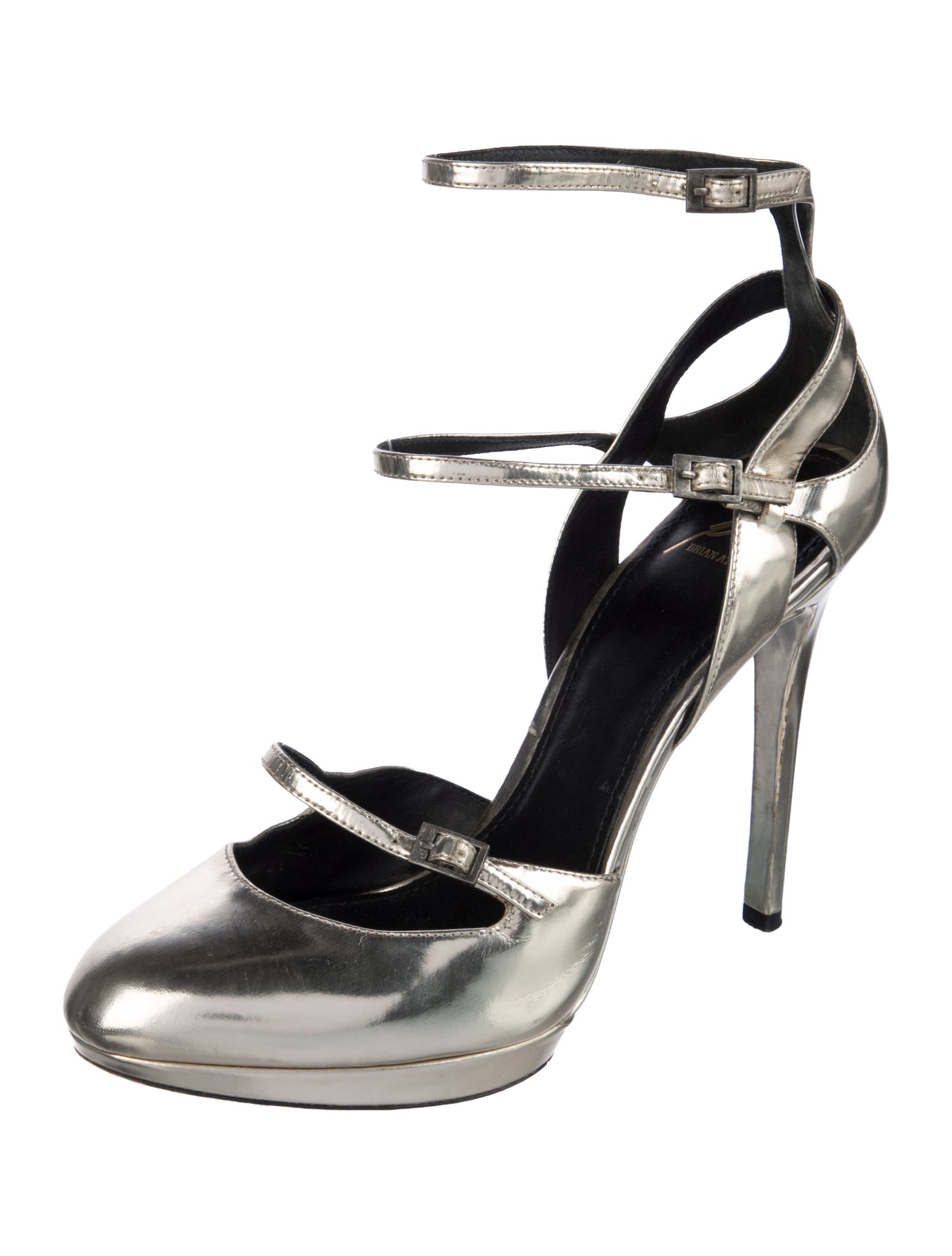 Brian Atwood Patent Leather D'Orsay Pumps
