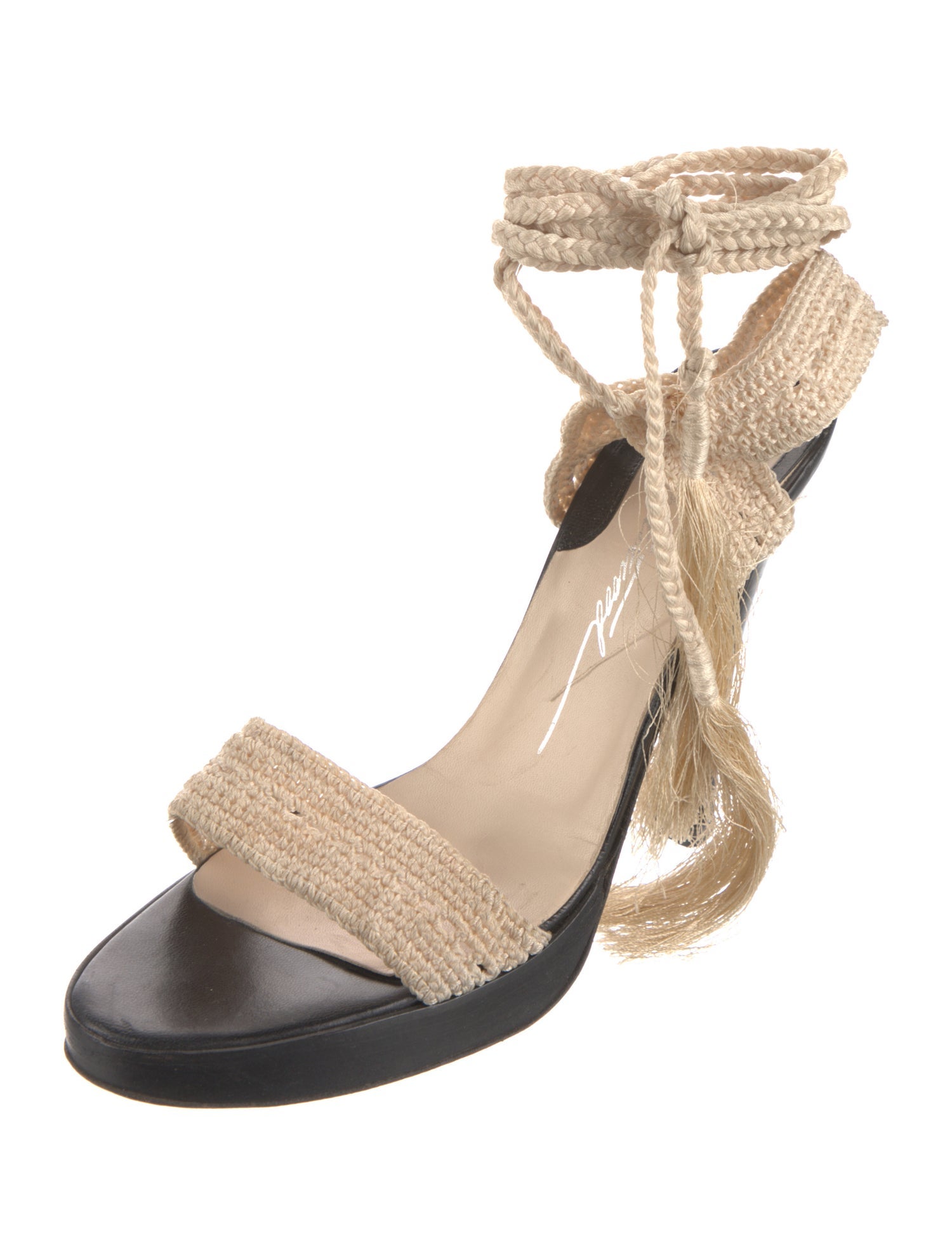 Brian Atwood Leather Sandals