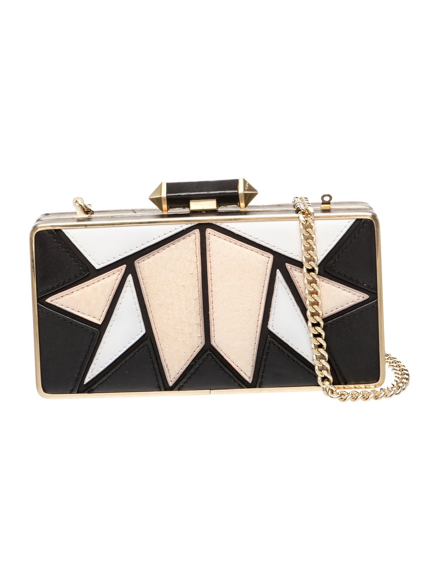 Brian Atwood Leather Minaudière