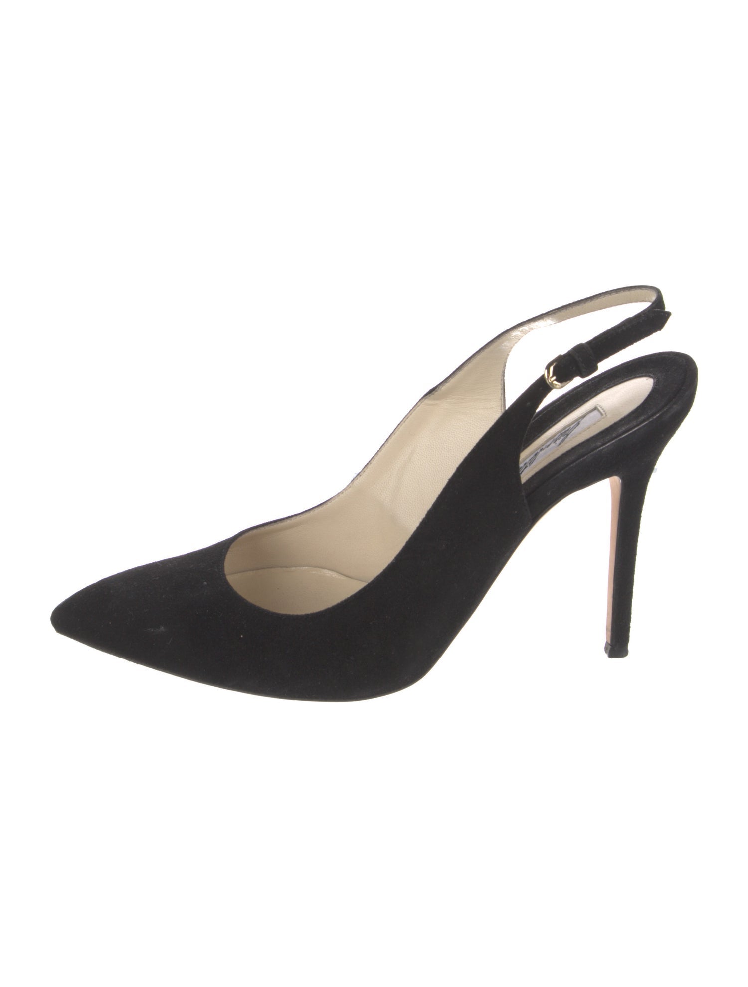 Brian Atwood Suede Slingback Pumps