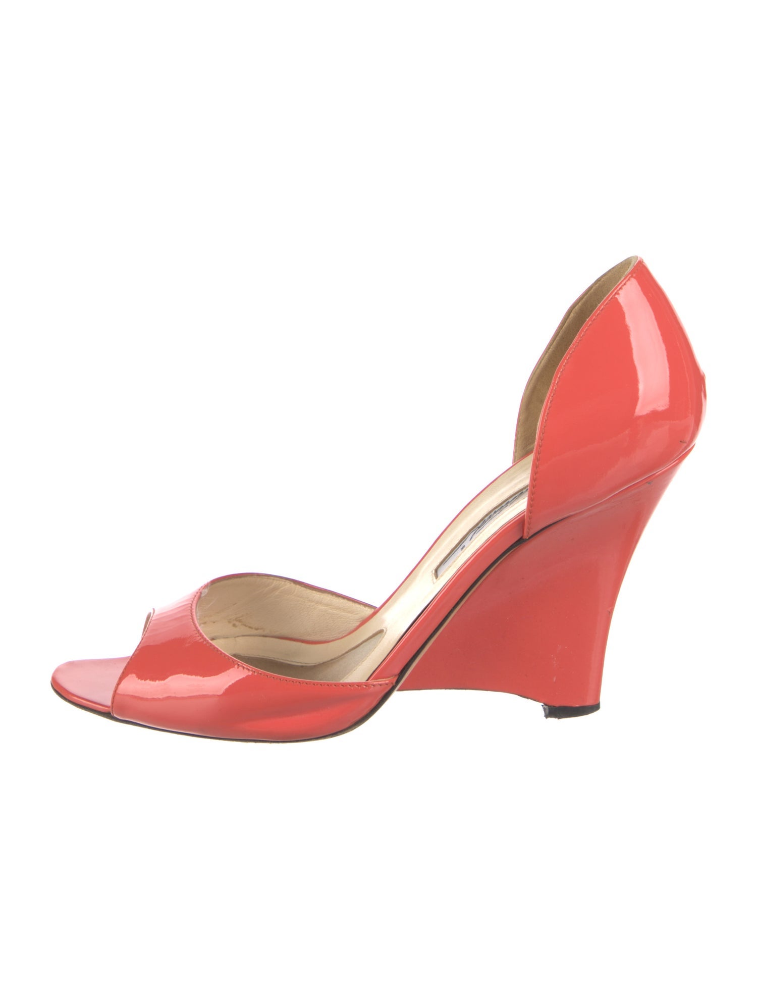 Brian Atwood Patent Leather Sandals