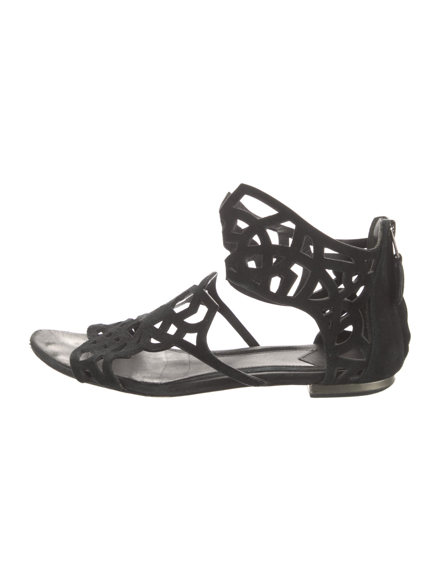 Brian Atwood Suede Gladiator Sandals