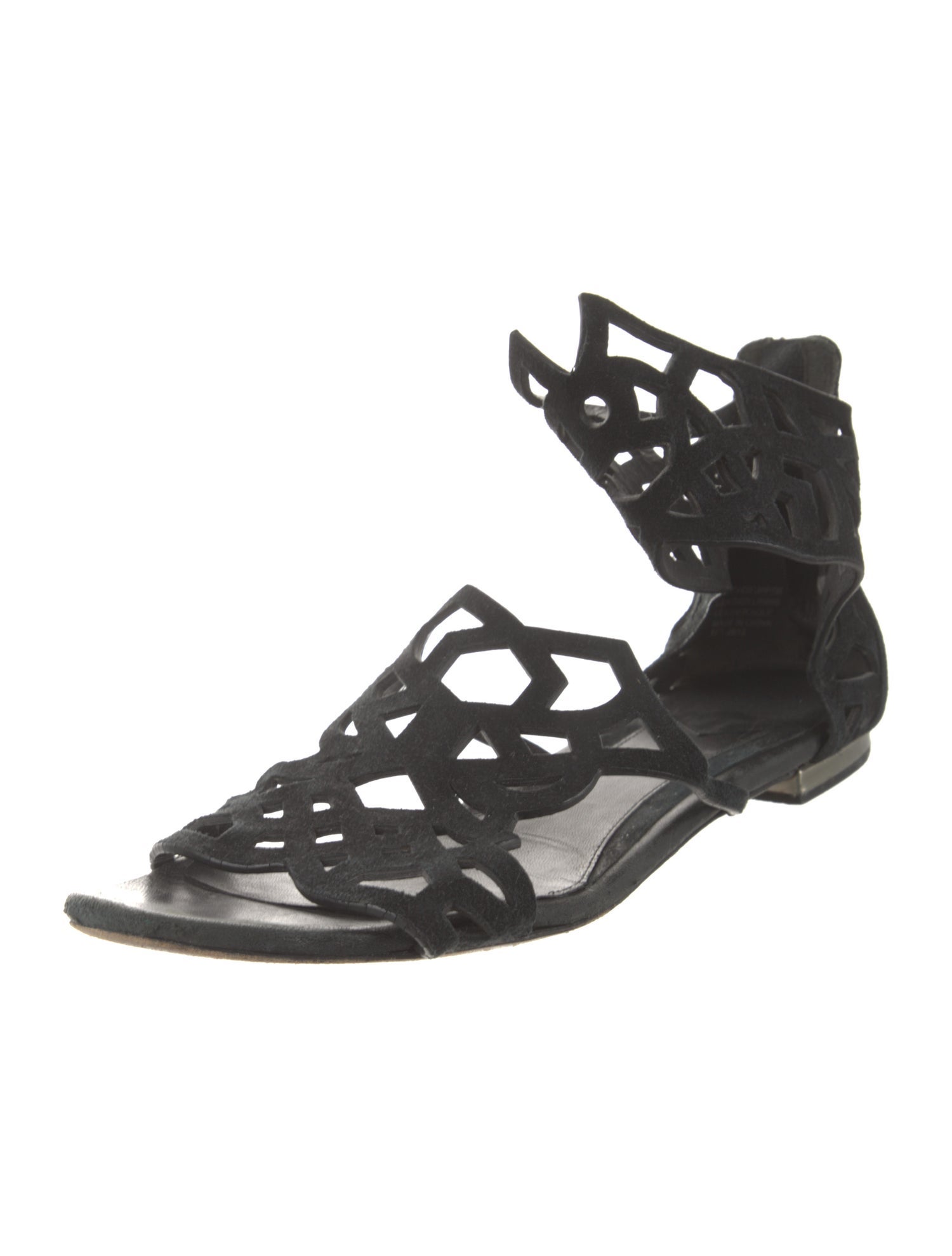 Brian Atwood Suede Gladiator Sandals