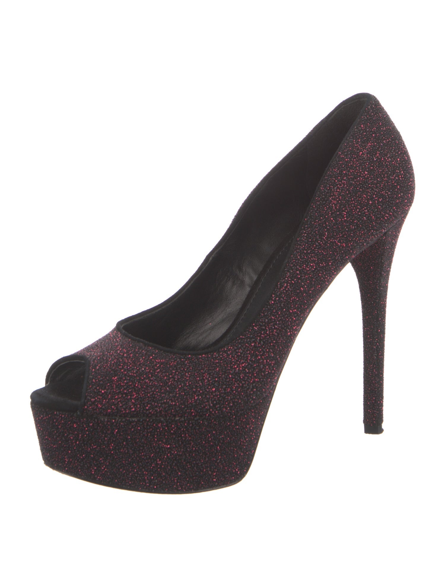 Brian Atwood Glitter Printed Pumps