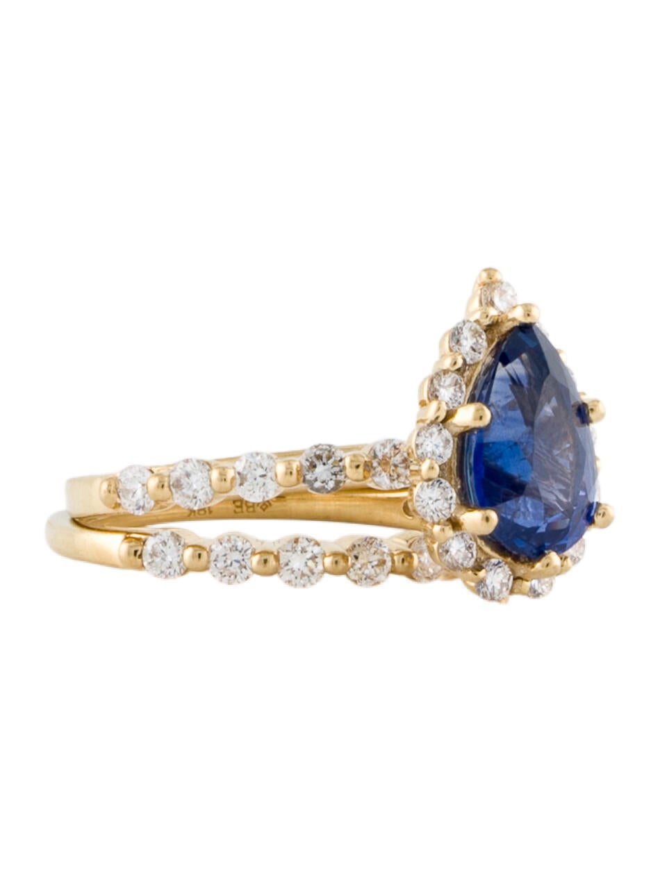 Brilliant Earth 18K 2.18ct Sapphire & Diamond Marseille Wedding Ring