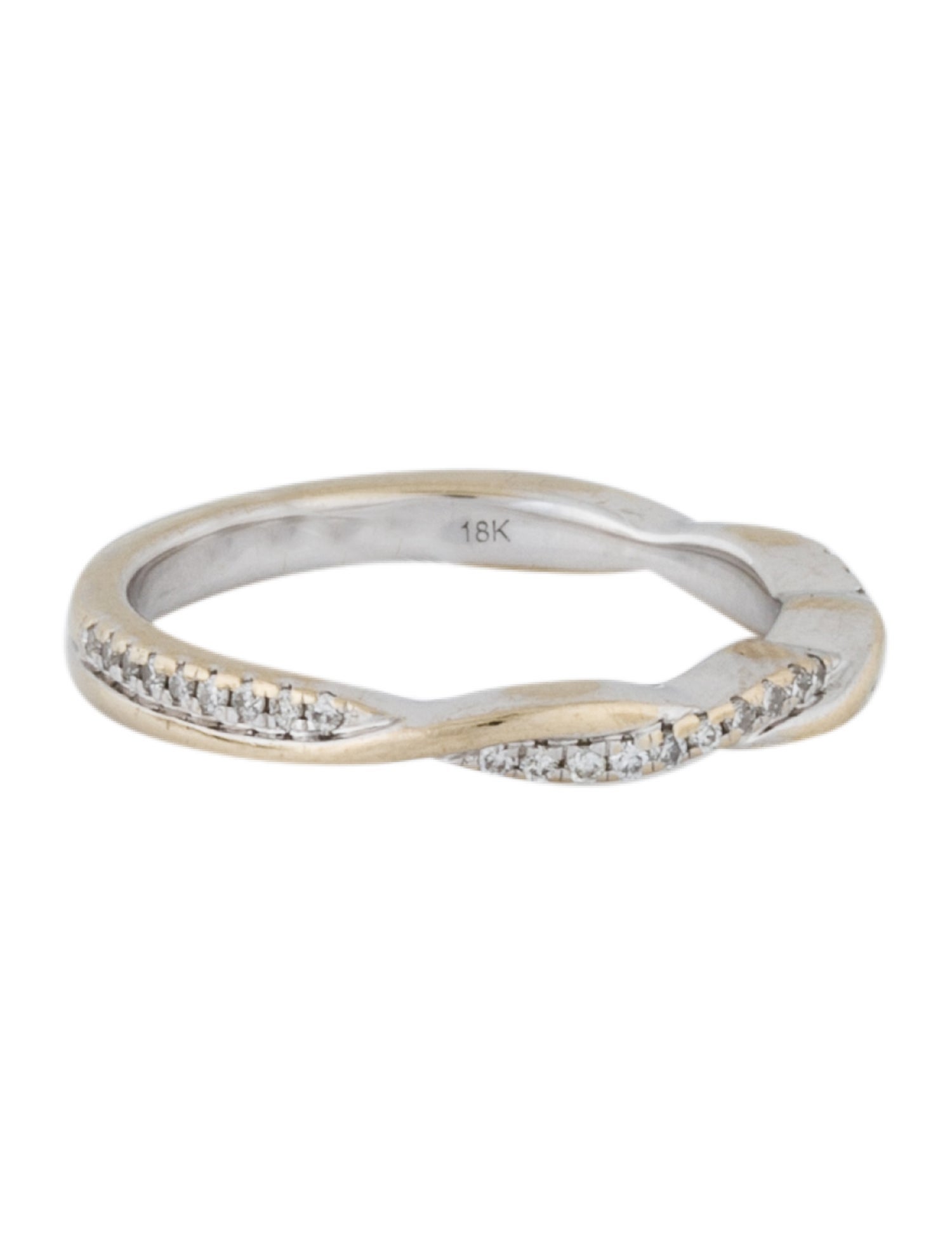 Brilliant Earth 18K Diamond Petite Twisted Vine Band