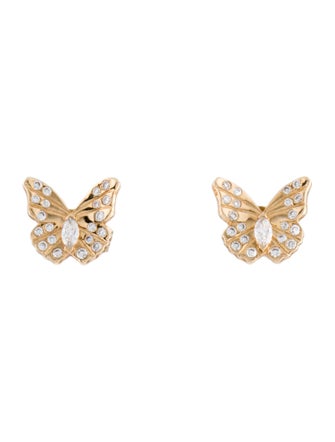 Brilliant Earth 14K Lab-Grown Diamond Logan Hollowell Flutter Stud Earrings