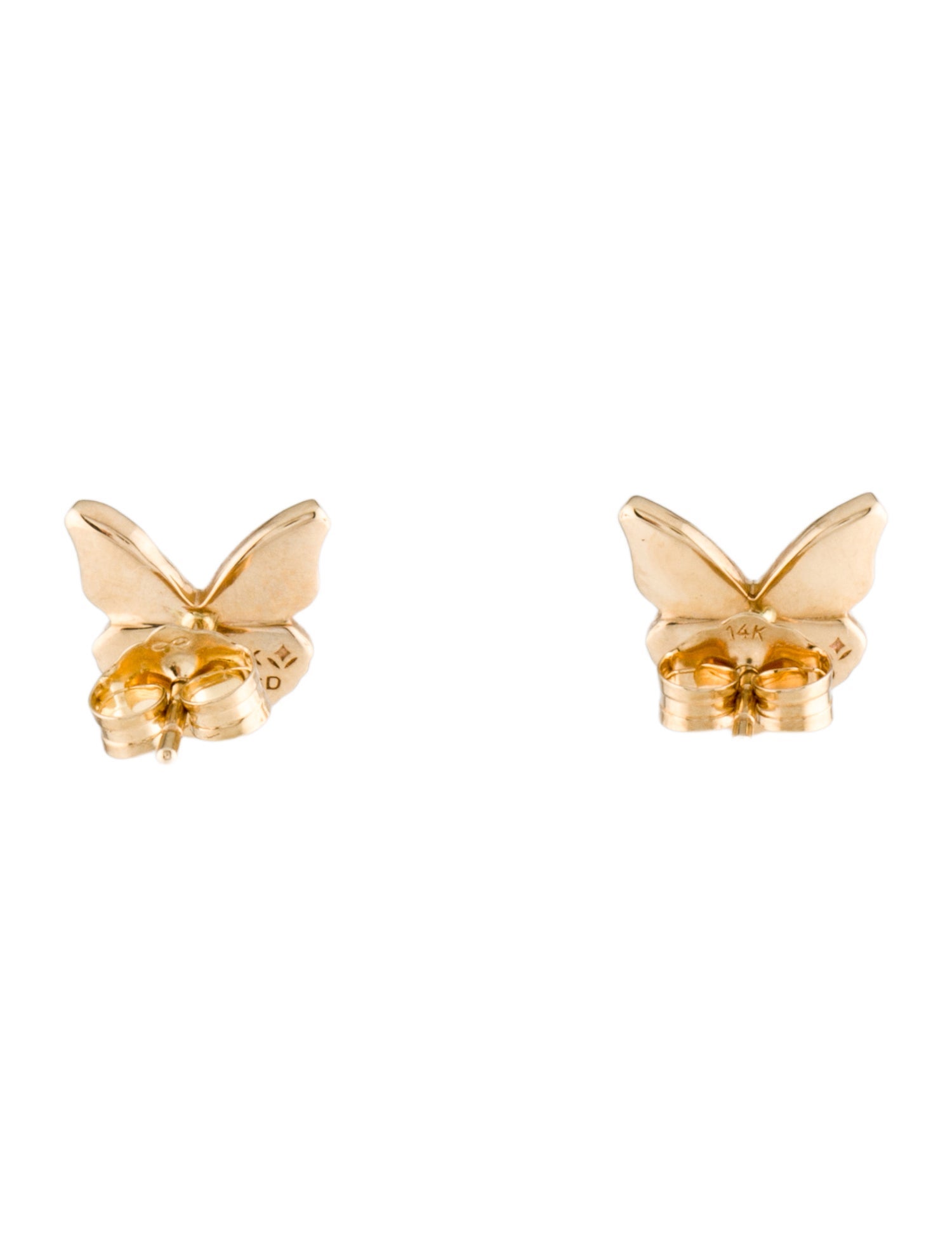 Brilliant Earth 14K Lab-Grown Diamond Logan Hollowell Flutter Stud Earrings