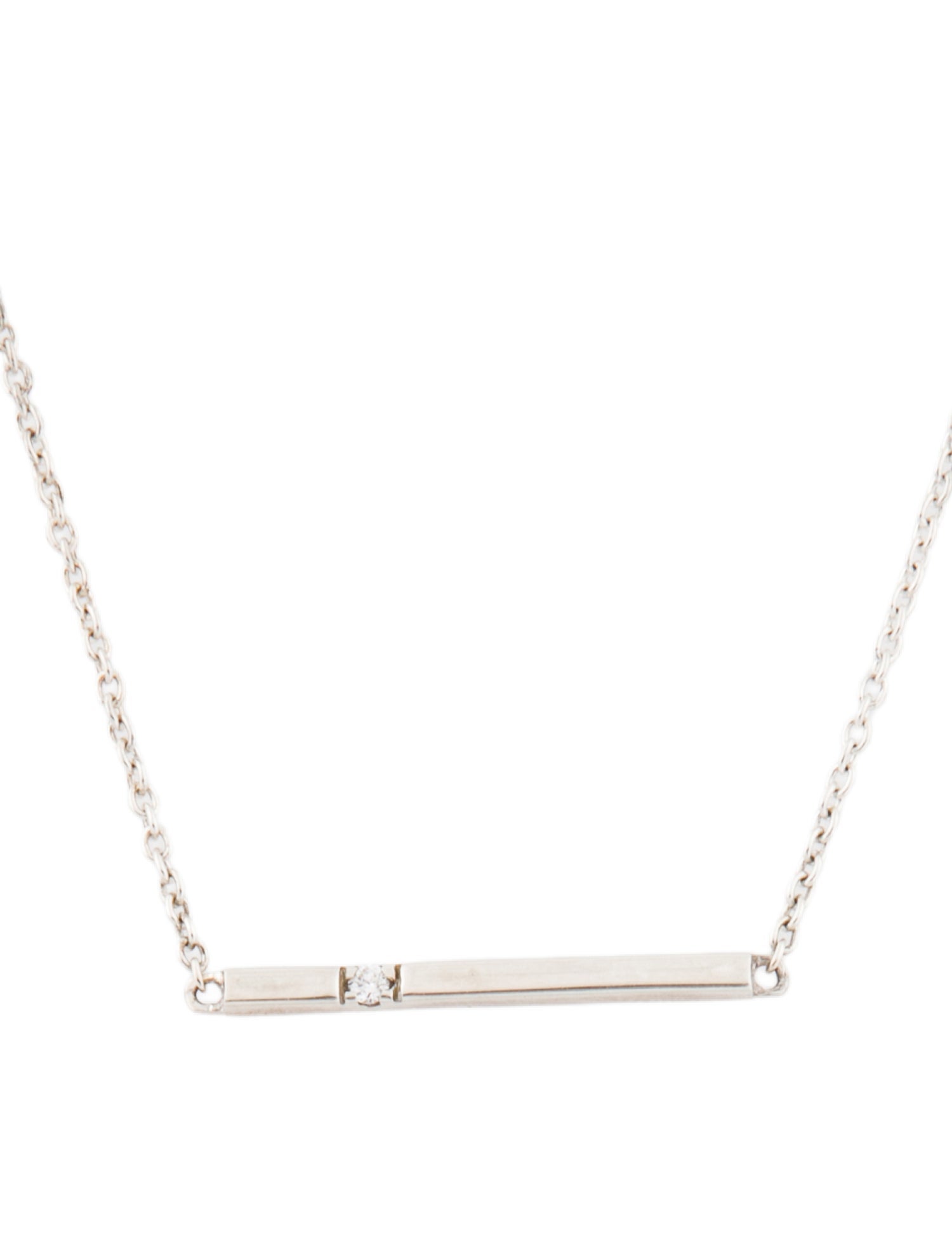 Brilliant Earth Diamond Bar Pendant Necklace