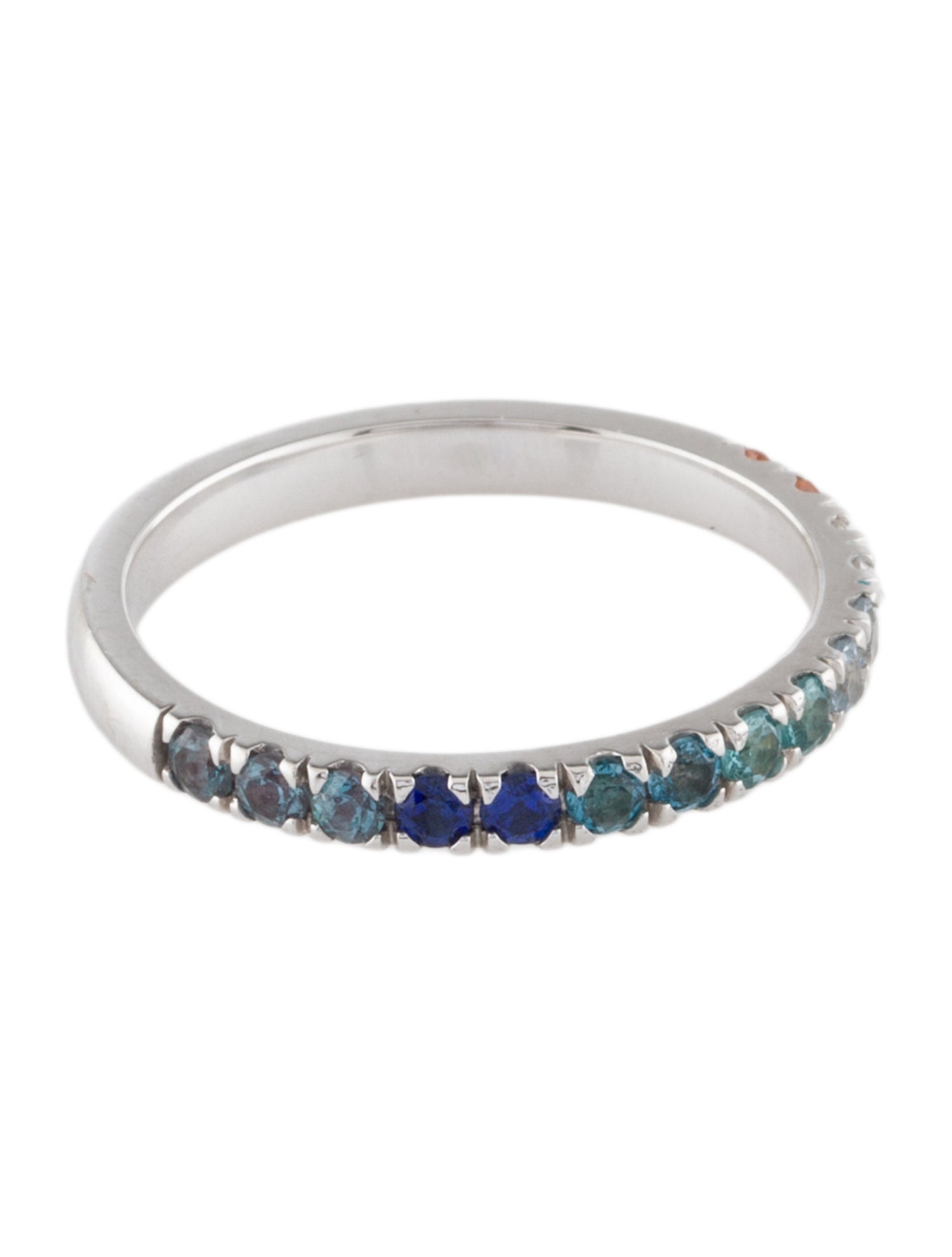 Brilliant Earth 18K Multistone & Diamond Coastal Ombre Ring