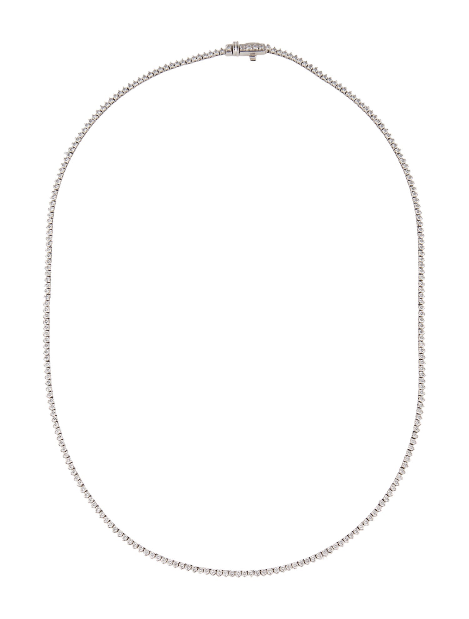Brilliant Earth 14K 3.00ctw Lab-Grown Diamond Three Prong Tennis Necklace