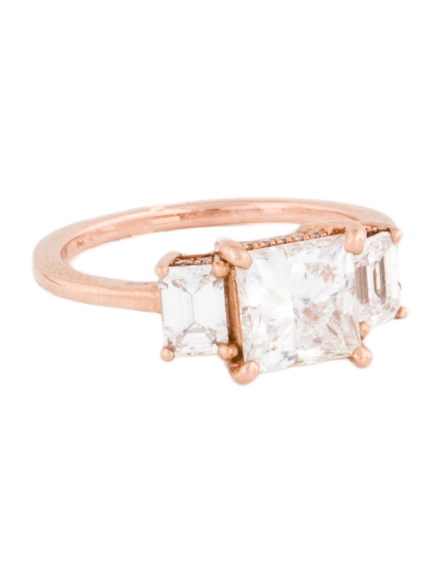 Brilliant Earth 3.17ctw Three-Stone Lab-Grown Diamond Engagement Ring