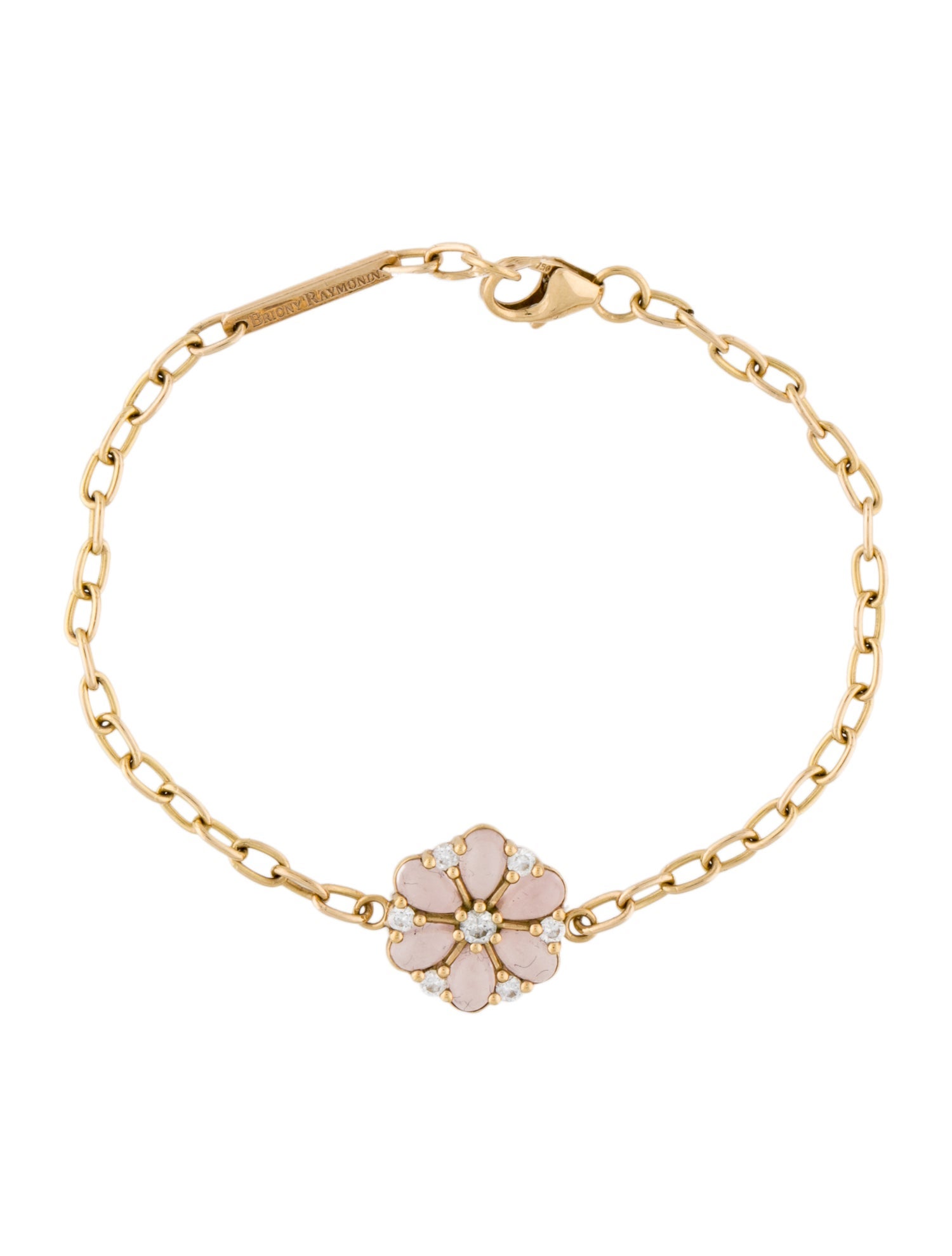 Briony Raymond 18K Amethyst & Diamond Bracelet