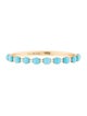 Briony Raymond 18K Turquoise & Diamond Bangle Bracelet
