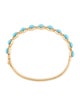 Briony Raymond 18K Turquoise & Diamond Bangle Bracelet
