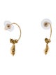 Brinker & Eliza Seashell Hoop Drop Earrings