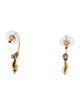 Brinker & Eliza Seashell Hoop Drop Earrings