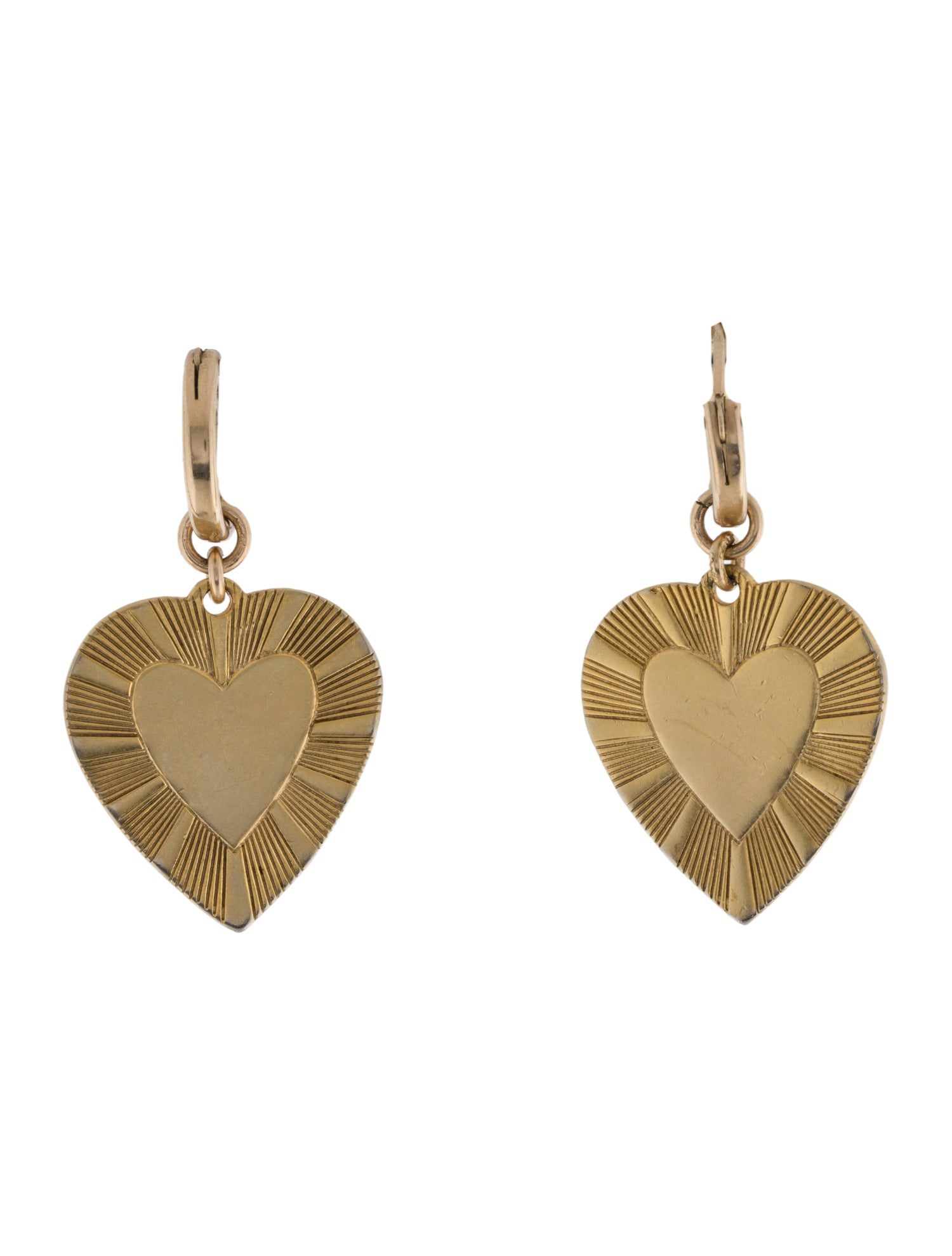 Brinker & Eliza The Best Is Yet To Come Huggie Heart Earrings