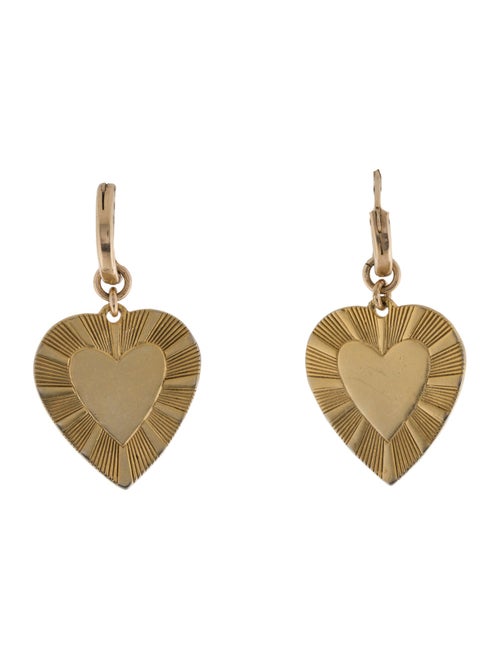 Brinker & Eliza The Best Is Yet To Come Huggie Heart Earrings