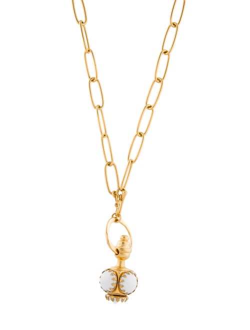 Brinker & Eliza Glass Cabochons Crosby Pendant Necklace