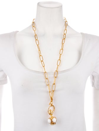 Brinker & Eliza Glass Cabochons Crosby Pendant Necklace