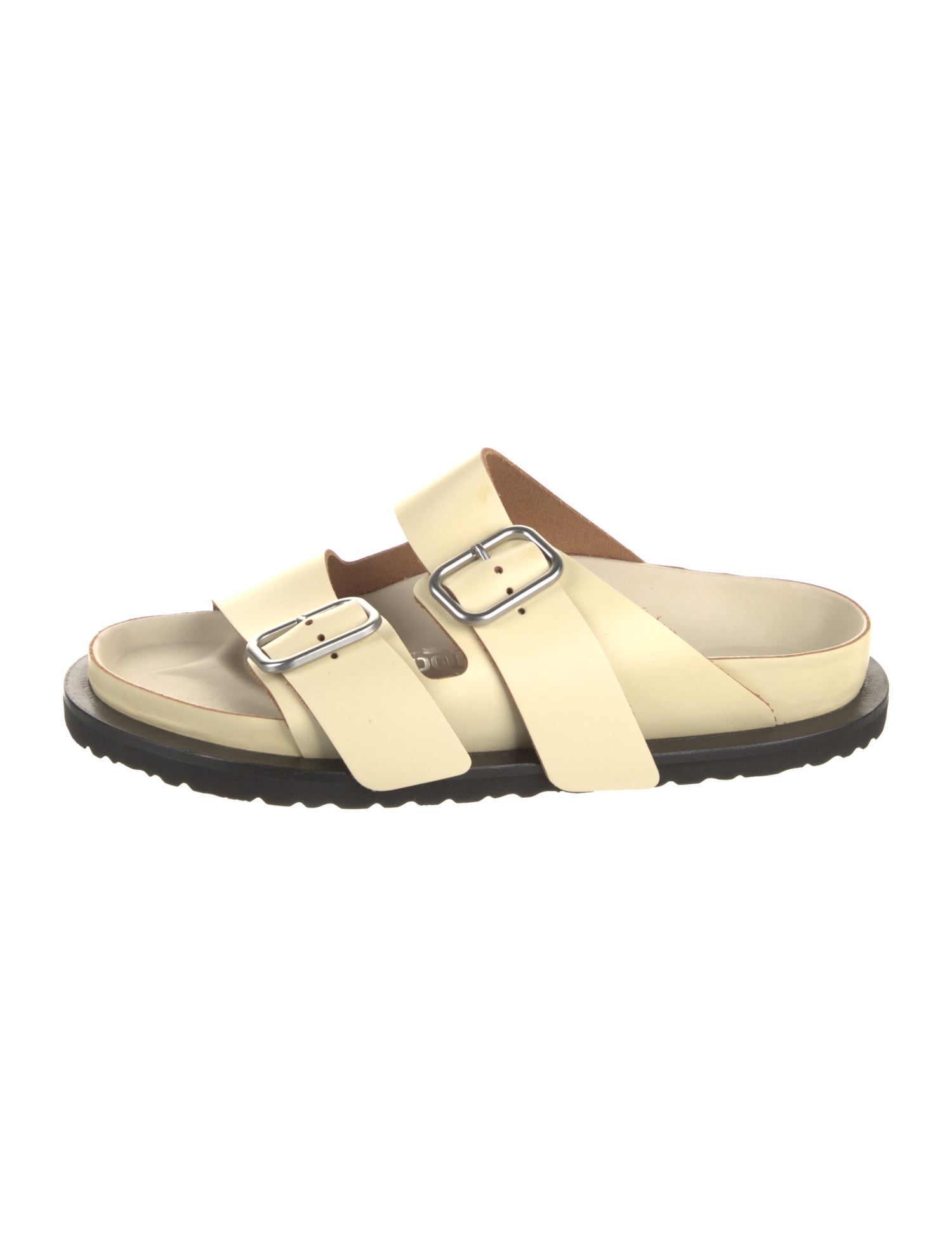 Mansur Gavriel Leather Striped Sandals - Blue Sandals, Shoes
