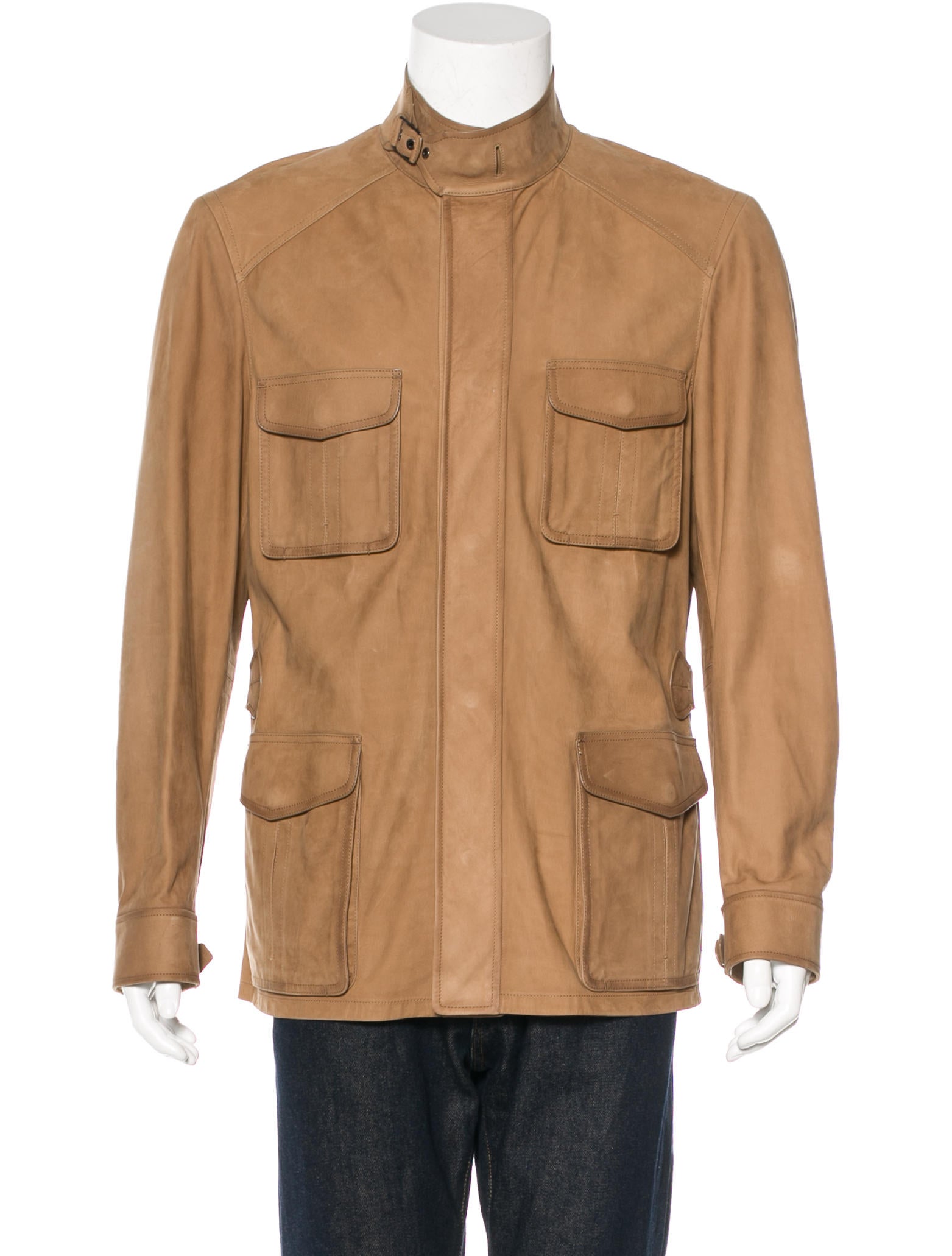 berluti suede field jacket