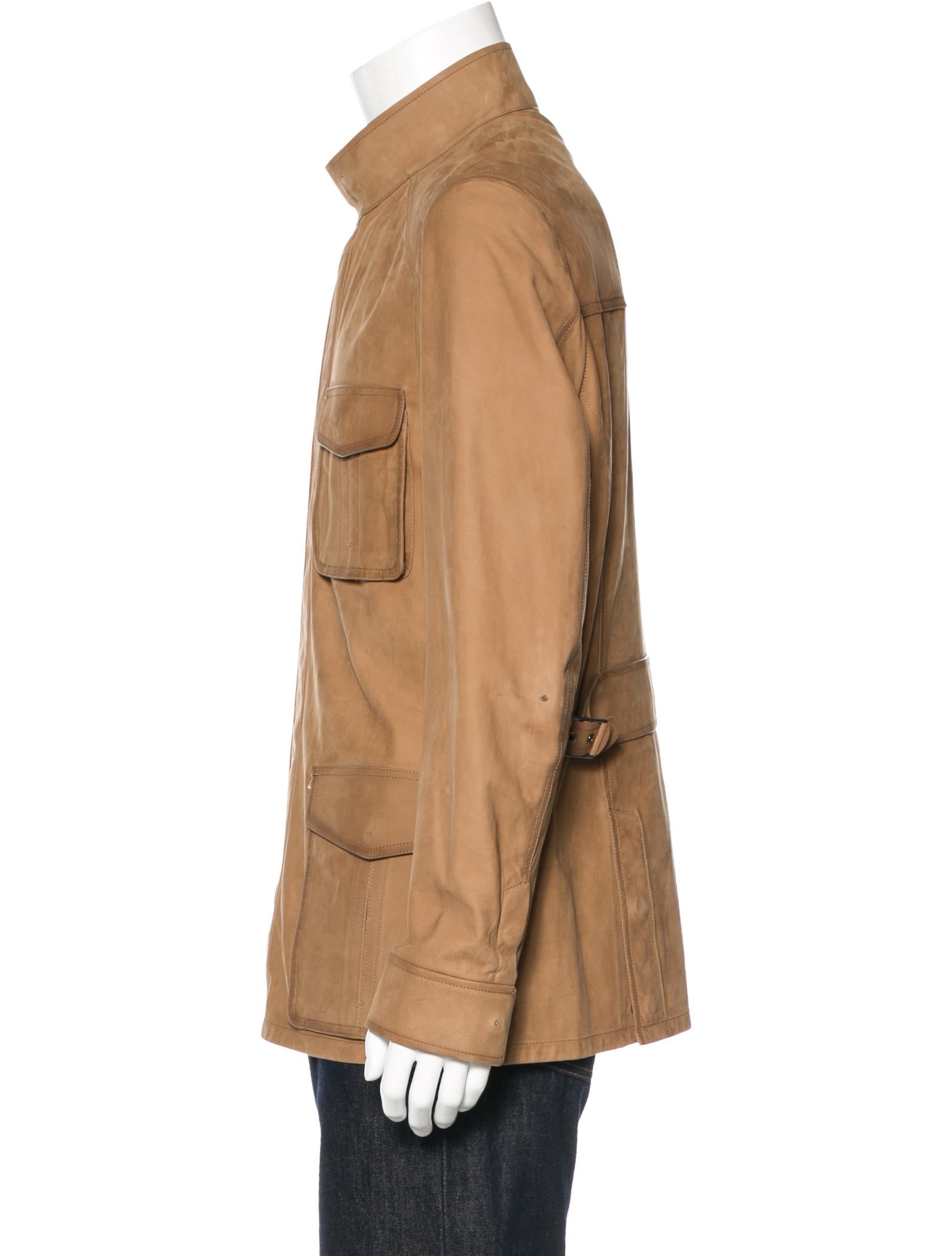 berluti suede field jacket