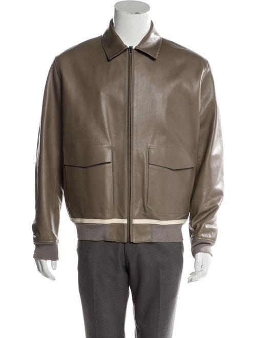 Berluti Leather Flight Jacket w/ Tags