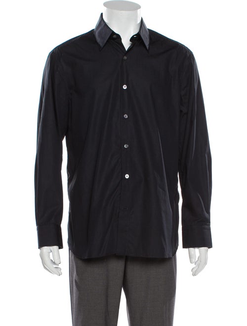 Berluti Long Sleeve Dress Shirt Blue