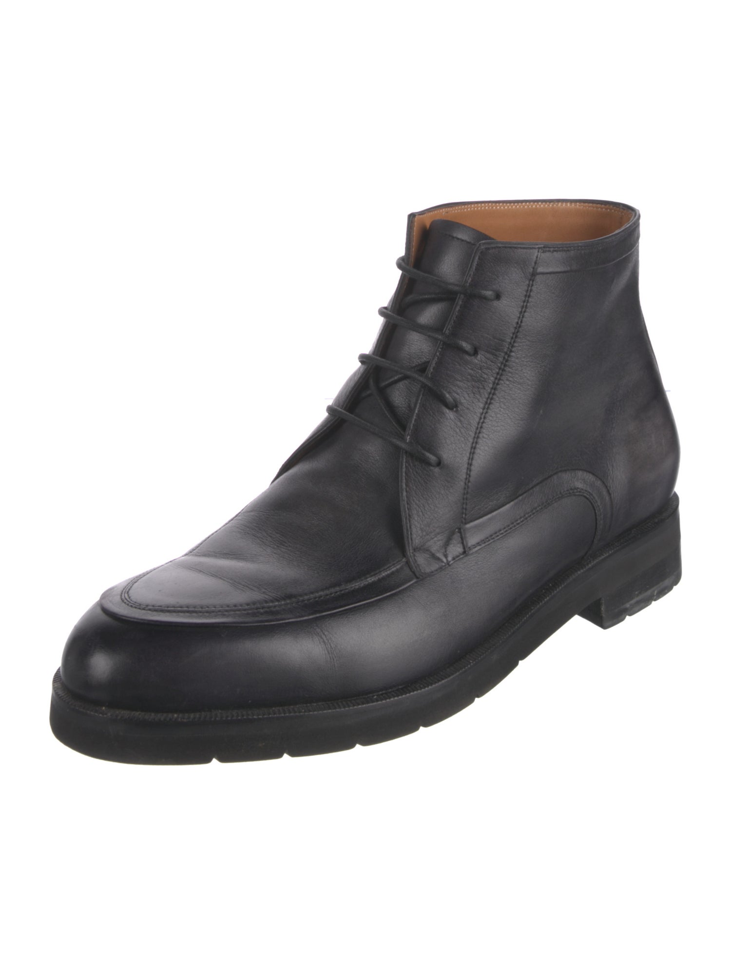 Berluti Leather Lace-Up Boots