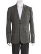 Berluti Wool Plaid Print Blazer