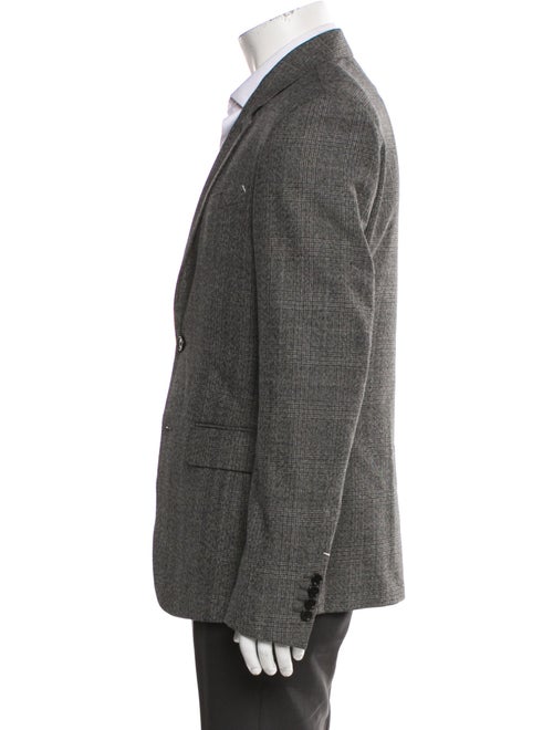 Berluti Wool Plaid Print Blazer