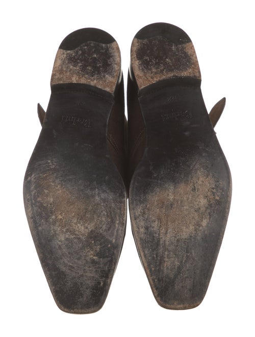 Berluti Suede Leather Trim Embellishment Monk Straps
