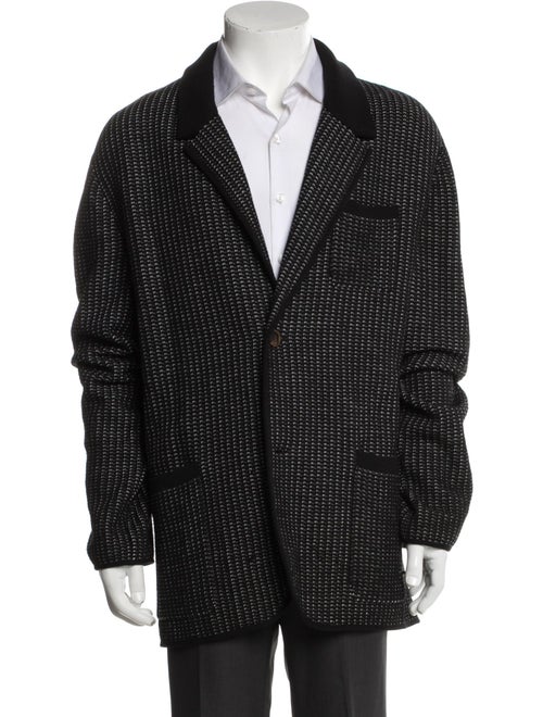 Berluti Wool Houndstooth Print Blazer