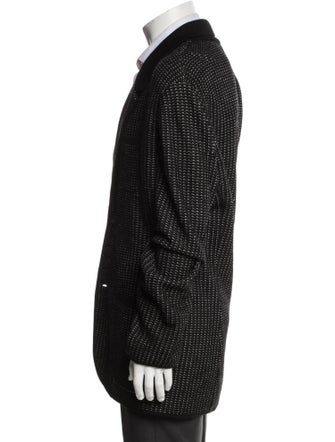 Berluti Wool Houndstooth Print Blazer