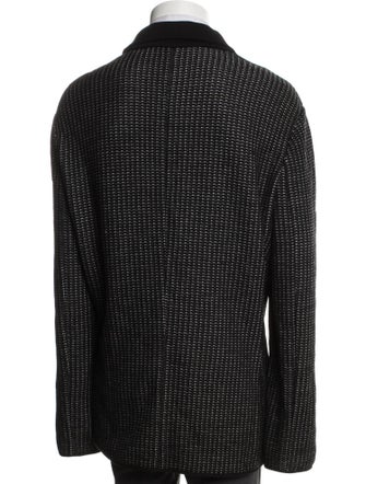 Berluti Wool Houndstooth Print Blazer