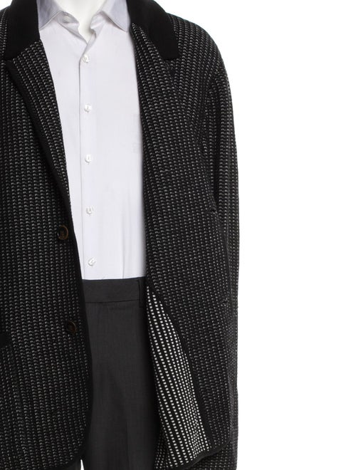 Berluti Wool Houndstooth Print Blazer