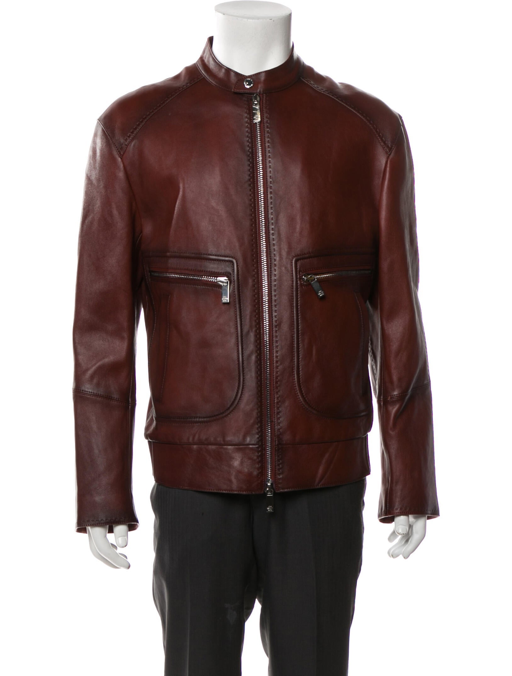 Berluti Leather Moto Jacket