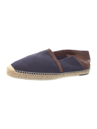 Berluti Canvas Colorblock Pattern Espadrilles