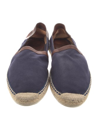 Berluti Canvas Colorblock Pattern Espadrilles