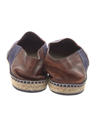 Berluti Canvas Colorblock Pattern Espadrilles