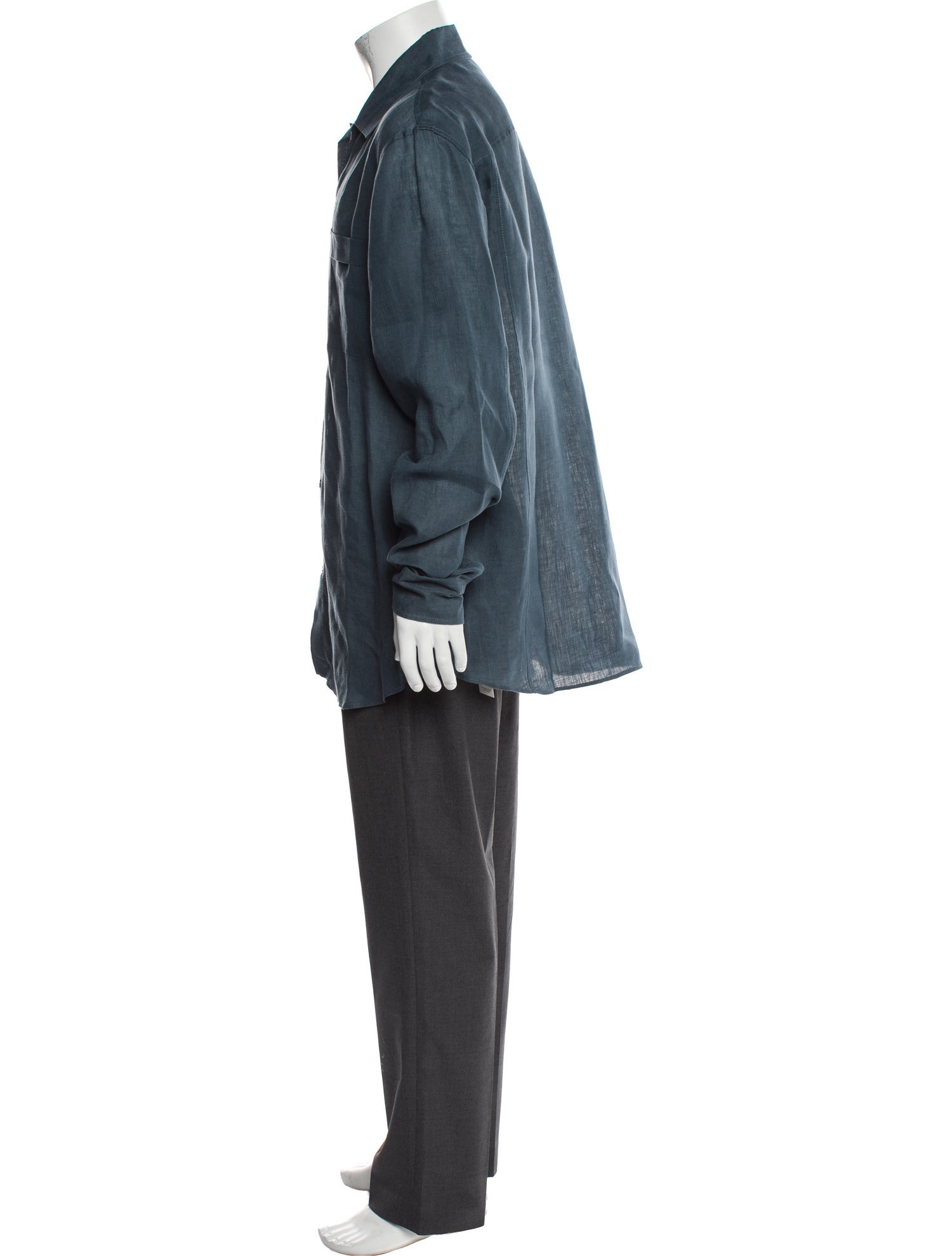 Berluti Linen Long Sleeve Dress Shirt