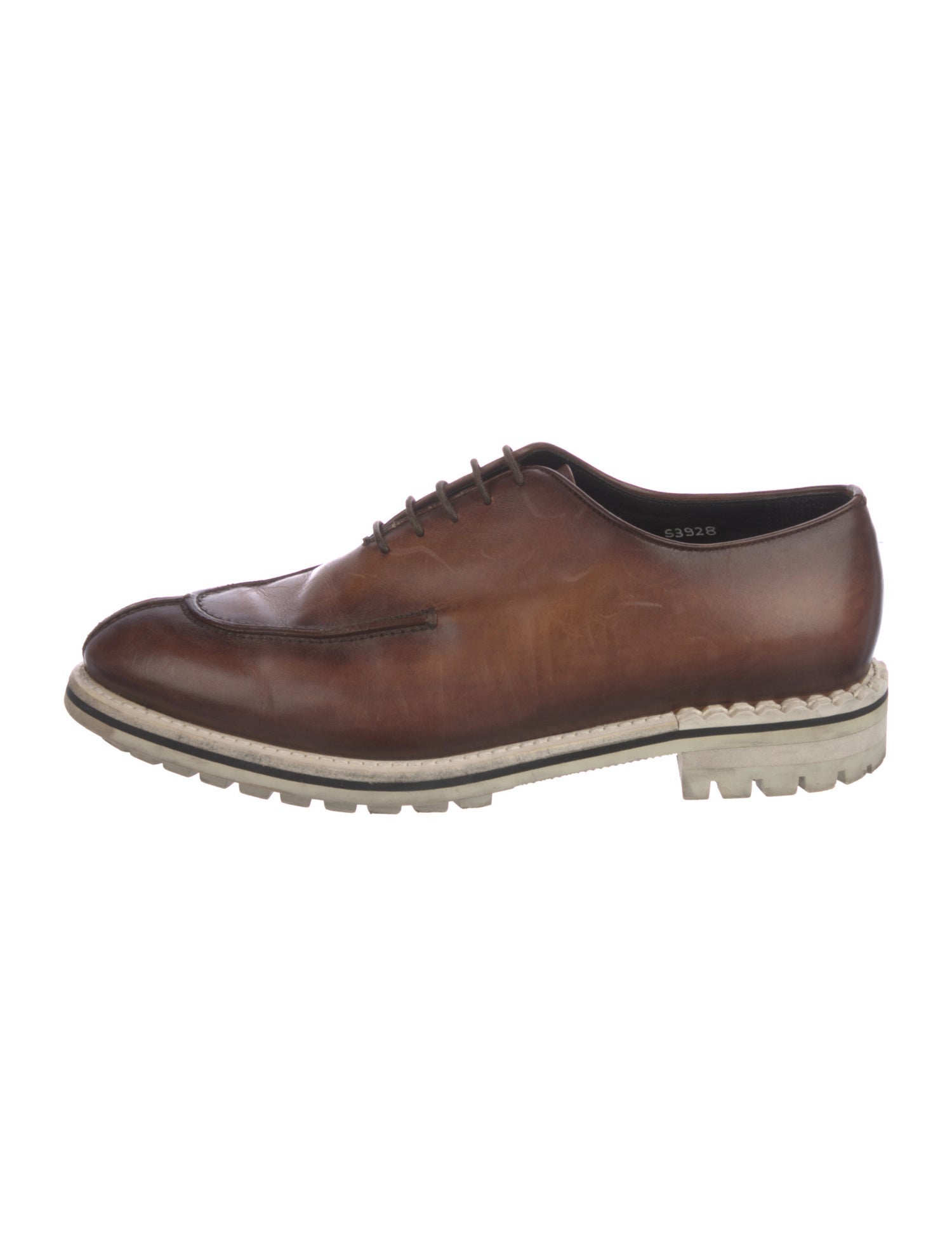 Berluti Leather Lasercut Accents Oxfords